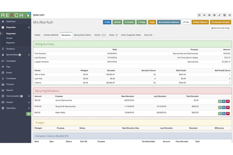 Donor Management - REACH®